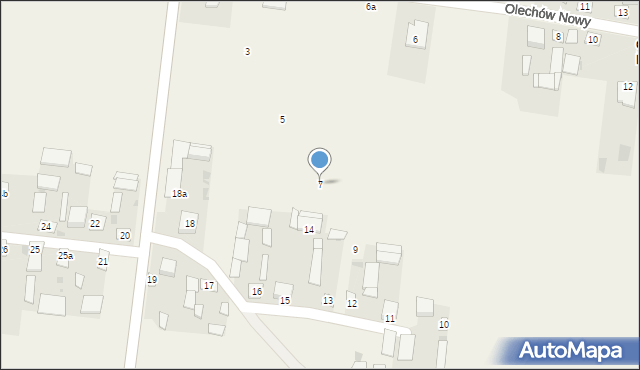 Olechów Stary, Olechów Stary, 7, mapa Olechów Stary