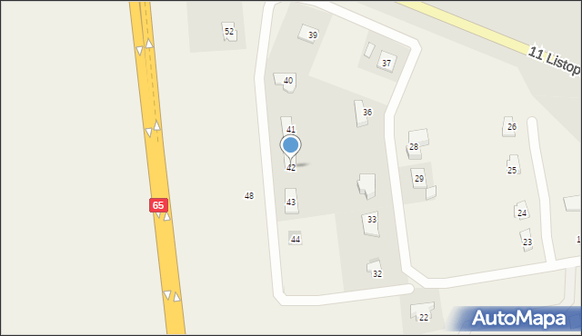 Olecko-Kolonia, Olecko-Kolonia, 42, mapa Olecko-Kolonia