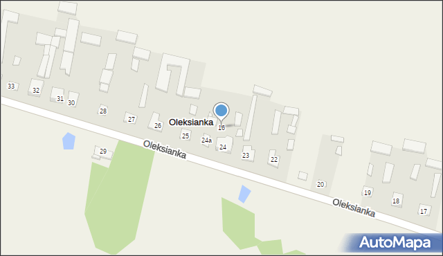 Oleksianka, Oleksianka, 16, mapa Oleksianka