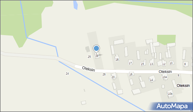 Oleksin, Oleksin, 19, mapa Oleksin