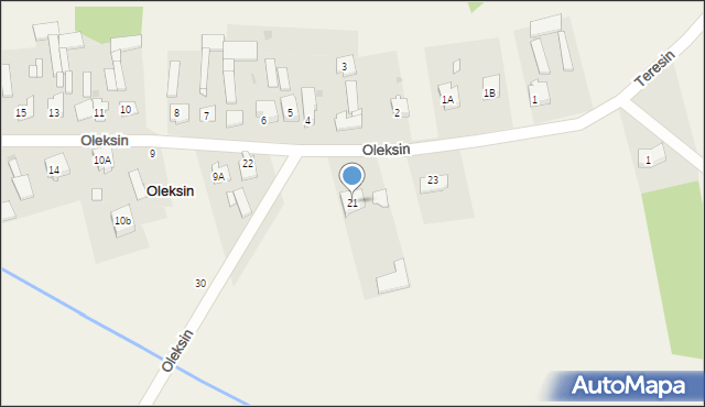 Oleksin, Oleksin, 21, mapa Oleksin