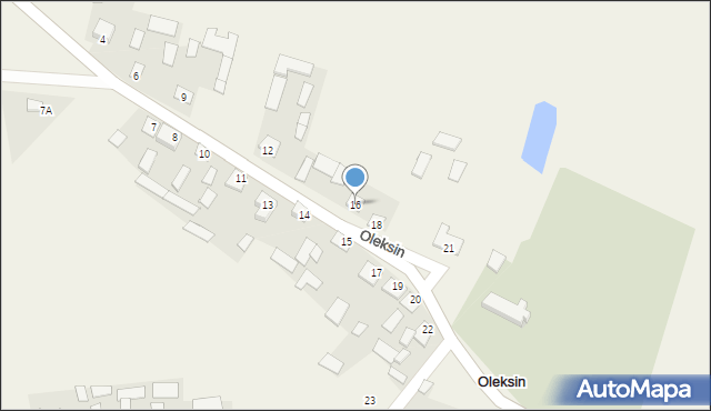 Oleksin, Oleksin, 16, mapa Oleksin