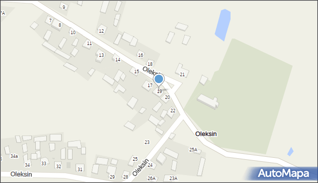 Oleksin, Oleksin, 19, mapa Oleksin