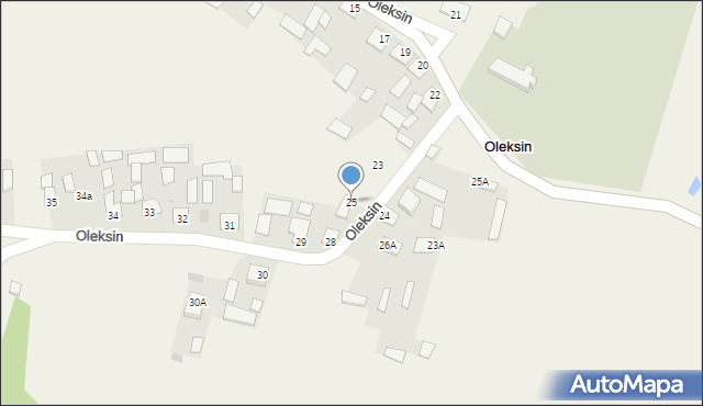 Oleksin, Oleksin, 25, mapa Oleksin