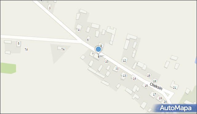 Oleksin, Oleksin, 8, mapa Oleksin