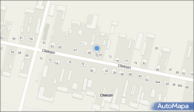 Oleksin, Oleksin, 71, mapa Oleksin