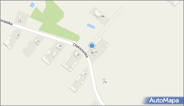 Oleksów, Oleksów, 18, mapa Oleksów