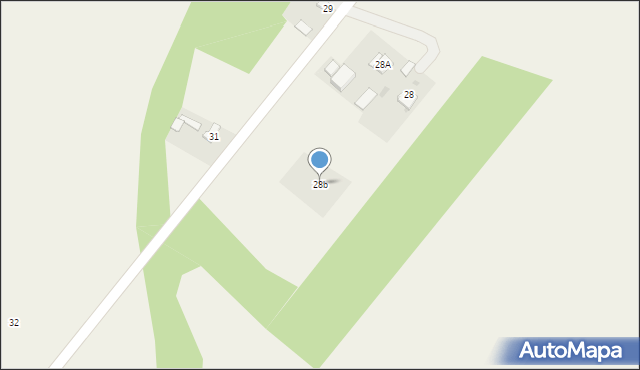 Oleksów, Oleksów, 28b, mapa Oleksów