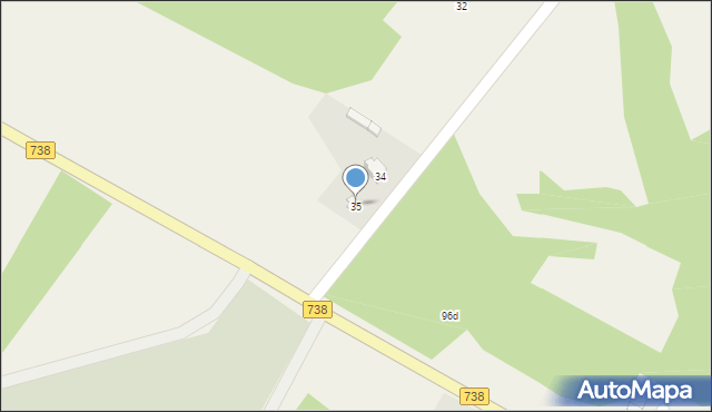 Oleksów, Oleksów, 35, mapa Oleksów