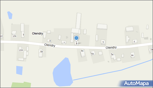Olendry, Olendry, 6, mapa Olendry