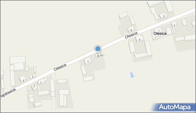 Olesice, Olesice, 6, mapa Olesice