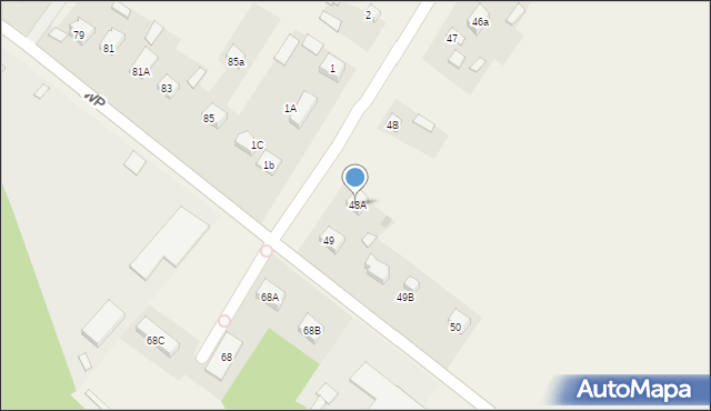 Olesin, Olesin, 48A, mapa Olesin