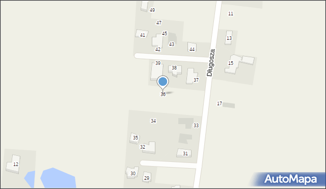 Olesin, Olesin, 36, mapa Olesin