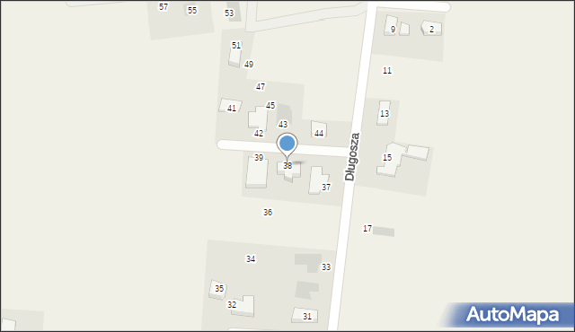 Olesin, Olesin, 38, mapa Olesin