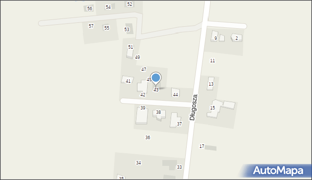 Olesin, Olesin, 43, mapa Olesin