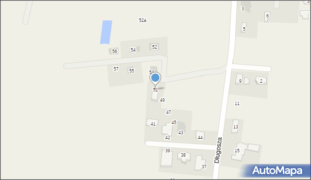 Olesin, Olesin, 51, mapa Olesin