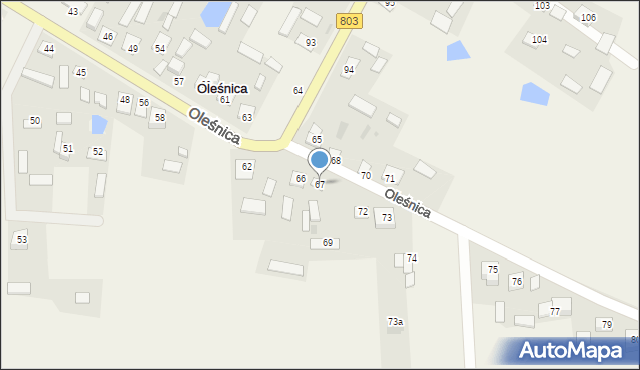 Oleśnica, Oleśnica, 67, mapa Oleśnica