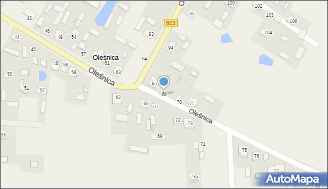 Oleśnica, Oleśnica, 68, mapa Oleśnica