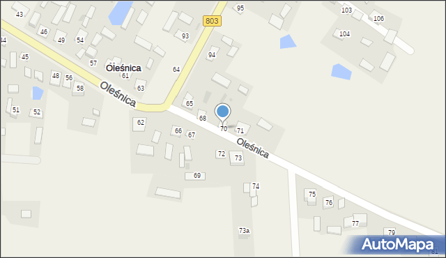 Oleśnica, Oleśnica, 70, mapa Oleśnica