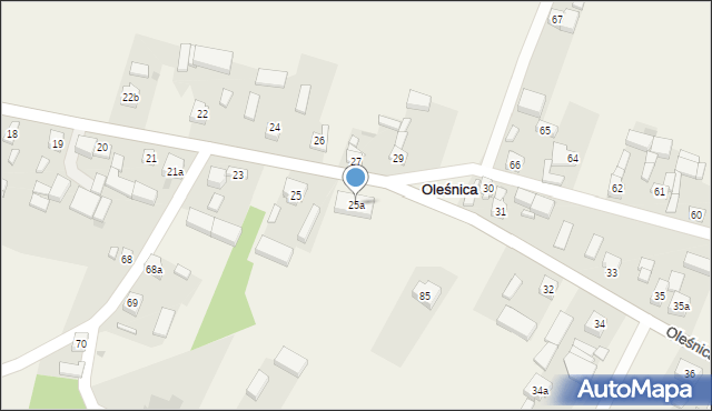 Oleśnica, Oleśnica, 25a, mapa Oleśnica