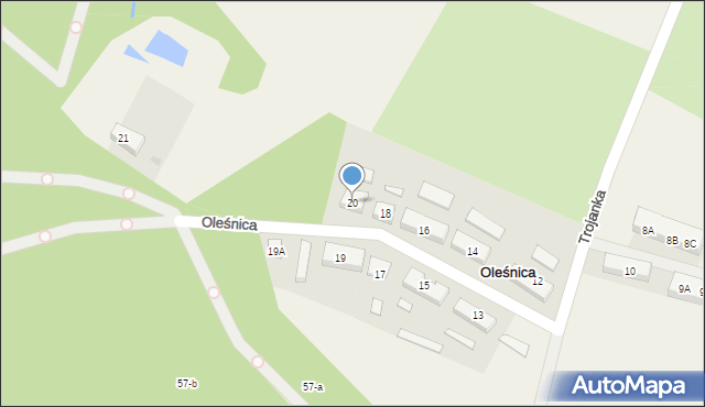 Oleśnica, Oleśnica, 20, mapa Oleśnica