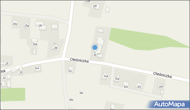 Oleśniczka, Oleśniczka, 31, mapa Oleśniczka