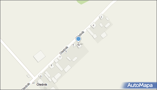 Oleśnik, Oleśnik, 5a, mapa Oleśnik