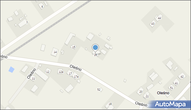 Oleśno, Oleśno, 16, mapa Oleśno