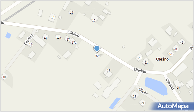 Oleśno, Oleśno, 52, mapa Oleśno