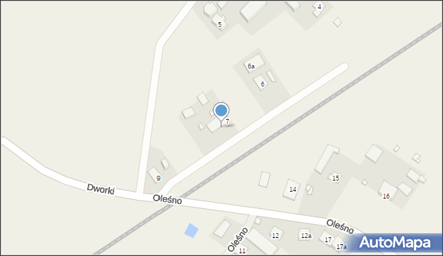 Oleśno, Oleśno, 8, mapa Oleśno