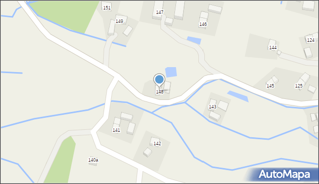 Oleszna Podgórska, Oleszna Podgórska, 148, mapa Oleszna Podgórska