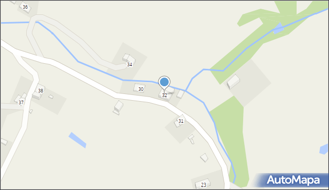 Oleszna Podgórska, Oleszna Podgórska, 32, mapa Oleszna Podgórska