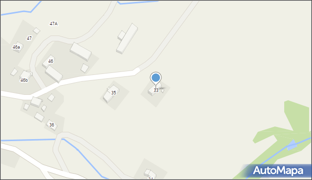 Oleszna Podgórska, Oleszna Podgórska, 33, mapa Oleszna Podgórska