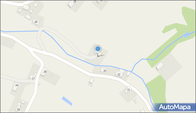 Oleszna Podgórska, Oleszna Podgórska, 34, mapa Oleszna Podgórska