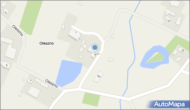 Oleszno, Oleszno, 5, mapa Oleszno