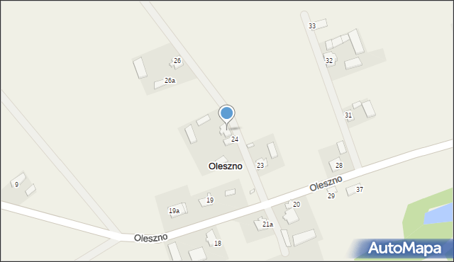 Oleszno, Oleszno, 25, mapa Oleszno