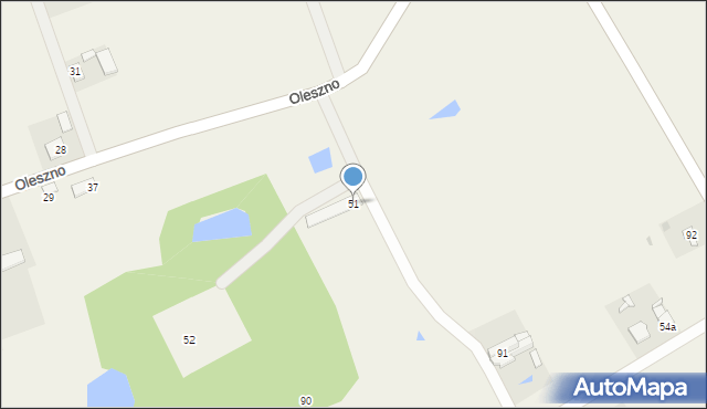 Oleszno, Oleszno, 51, mapa Oleszno