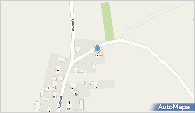 Olewin, Olewin, 3, mapa Olewin