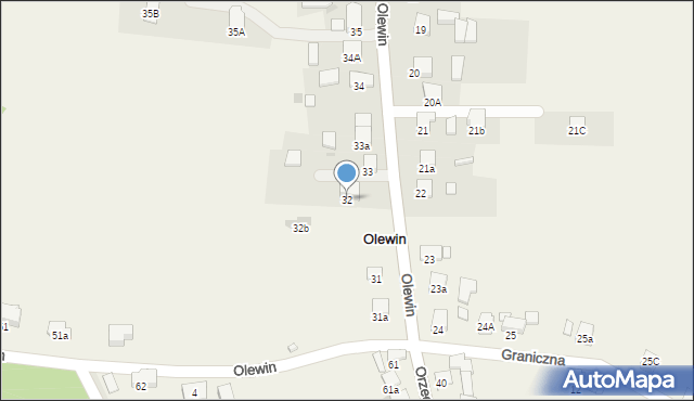 Olewin, Olewin, 32, mapa Olewin