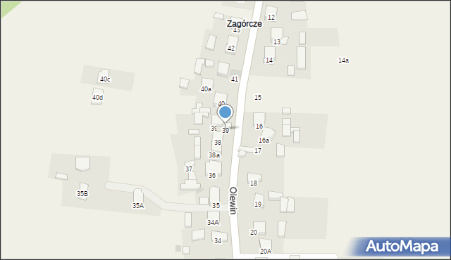 Olewin, Olewin, 39, mapa Olewin