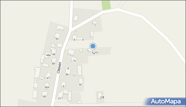 Olewin, Olewin, 7a, mapa Olewin