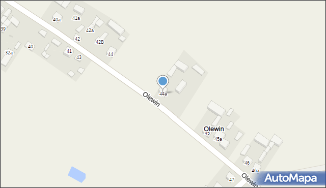 Olewin, Olewin, 44a, mapa Olewin