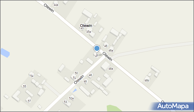 Olewin, Olewin, 47, mapa Olewin