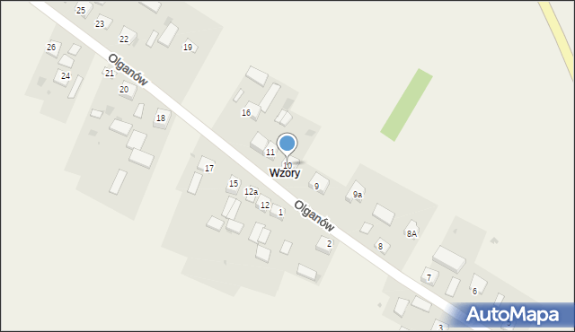 Olganów, Olganów, 10, mapa Olganów