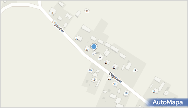 Olganów, Olganów, 27, mapa Olganów