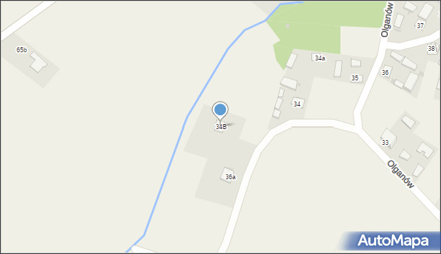Olganów, Olganów, 34B, mapa Olganów