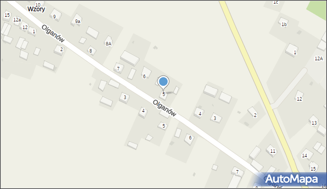 Olganów, Olganów, 5, mapa Olganów