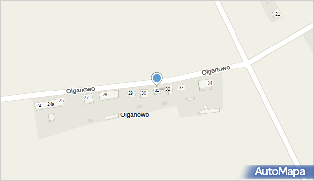 Olganowo, Olganowo, 31, mapa Olganowo