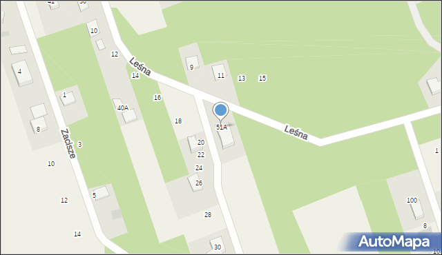 Oliszki, Oliszki, 51A, mapa Oliszki