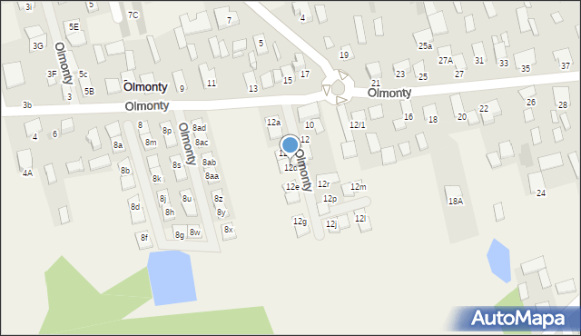Olmonty, Olmonty, 12d, mapa Olmonty